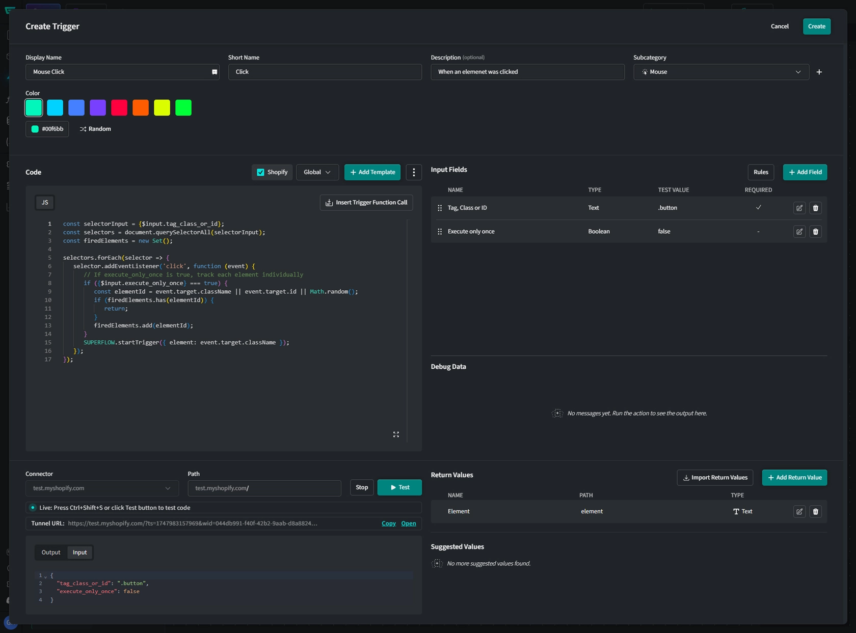 Save &amp; Publish Custom Trigger